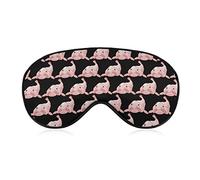 Cute Blob Fish Blobfish Sleep Mask Night Cover Eye for Women Men BlockLight for Airplane Travel Nap Adjustable Strap