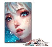 Cute Blond Anime Girl JigsawPuzzle Pieces for Adults Jigsaw Puzzles for Adults Perfect DIY Art Decor Or Birthday Gift 1000 PCS(75x50cm)