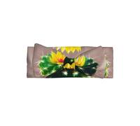 Cute Blooming Cactus Print Baby Bow Headband â€“ Full Moon Gift for Newborns, Toddlers â€“ Skin-Friendly Hair