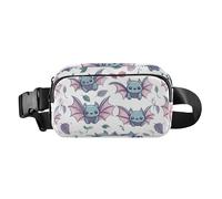 Cute Blue Bat Fashion Waist Pack Crossbody Bag for Women Men Teenagers Mini Crossbody Sling Bag with Adjustable Strap for Travel Shopping Running, Cute Blue Bat, One Size