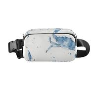 Cute Blue Crabs Stylish Fanny Waist Pack for Women Men Mini Belt Bag with Adjustable Strap for Travel Shopping Running, Cute Blue Crabs, One Size