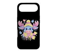 Cute Blue Moose Winter Portrait Whimsical Animal Graphic Case for iPhone Air