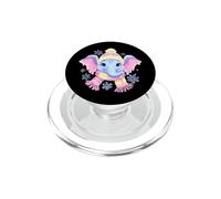 Cute Blue Pig Farm Portrait Animal Graphic Pink Glasses PopSockets PopGrip for MagSafe
