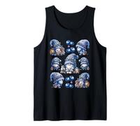 Cute Blueberry Summer Gnome For Women Who Love Blueberries Tank Top