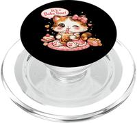 Cute Boba Cat Kawaii Bubble Tea Kitten It's Boba Time PopSockets PopGrip for MagSafe