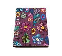 Cute Boho Flower Notebook A5, Pu Leather Notebooks, Lined Paper School Notebook 180Pages/90Sheets, Notepad A5 for Study, Note Books for Home, Student Essentials University Women Man