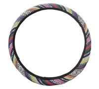 Cute Boho Steering Wheel Cover,WenMei Maya Universal Steering Wheel Cover,Baja Blanket Steering Wheel Covers for Women,Anti-Slip Sweat-Absorbent Auto Car Wrap Cover, Universal Fit,14.96Inch (Colorful)