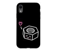 Cute Bolt and Nut Funny Couple Case for iPhone XR