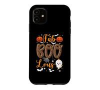 Cute Boo Ghost Halloween Fab Boo Lous Leopard Spooky Pumpkin Case for iPhone 11