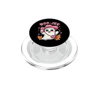 Cute Boo Jee Ghost Halloween Pumpkin Pink Cow Ghost Spooky PopSockets PopGrip for MagSafe
