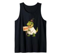 Cute Boo T-Rex Halloween Kids Tank Top