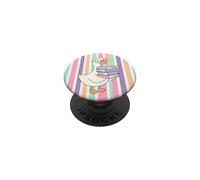 Cute Bookish Goose Librarian Book Reader Library PopSockets Adhesive PopGrip