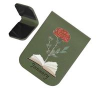 Cute Bookmarks - PU Leather Bookmarks with Vintage Look and Floral Pattern | Magnetic Bookmarks for Marking Pages - ??r? Kuru K?zar?kl?k ?çin Yat??t?r?c?, Rahatlat?c? Ve Besleyici Ye