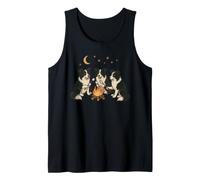 Cute Border Collie Campfire Camping Tank Top