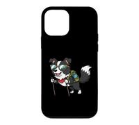 Cute Border Collie Hiking Camping Funny Outdoor Nature Lover Case for iPhone 12 mini