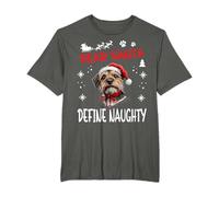 Cute Border Terrier Dog Christmas Dear Santa Define Naughty T-Shirt