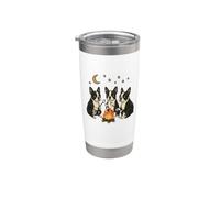 Cute Boston Terrier Campfire Camping Stainless Steel Insulated Tumbler