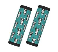 cute boston terrier dogs puppies Luggage Handle Wraps for Suitcase, Soft Luggage Handle Covers, Luggage Tags Identifiers for Suitcases, Travel Luggage Accessories Essentials for Flying