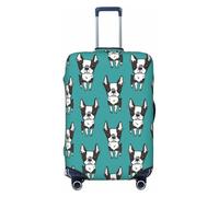 cute boston terrier dogs puppies Travel Luggage Covers - Elasticity Suitcase Covers Protector for Luggage 18-32 Inch