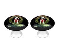 Cute Boston Terrier Puppy Christmas Cabinet Knob Drawer Pulls 2 Pack
