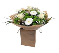 Cute Bouquet Fresh Flower White, Seasonal floral Delivery Celebration Gift for Birthday, Women, Thank You, Get Well Soon, Summer Gestures, Sympathy