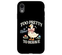Cute Bow Duck Quote Coquette Feminine Sass Aesthetic Case for iPhone XR
