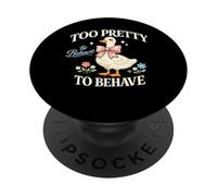 Cute Bow Duck Quote Coquette Feminine Sass Aesthetic PopSockets Adhesive PopGrip