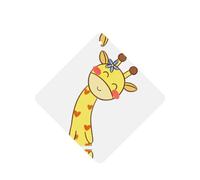 Cute Bow Giraffe Printing 10 Pcs Car Air Freshener Fragrant Sheets,Car Hanging Accessories With Strings For Decor