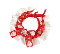 Cute Bow-knot Hand-knitted Saliva Towel Kitten Cat Puppy Adjustable Collar Pet Decorative Dog Cat Collar Pet dog Accessories