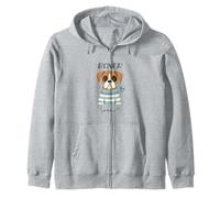 Cute Boxer Dog Love Pup Owner Adorable Animal Pet Design Zip Hoodie