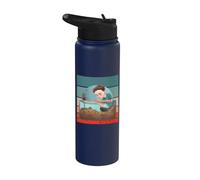 Cute boy ant Farm Glass Container Sandy Terrain Insects Stainless Steel Insulated Water Bottle