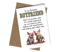 Cute Boyfriend Birthday Card, Another year of us laughing at our own jokes, Unique Design #1753