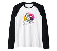 Cute Boys Name AARON with cool dabbing Unicorn Raglan Baseball Tee