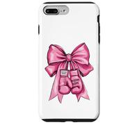 Cute Breast Cancer Pink Ribbon Boxing Gloves Coquette Bow Case for iPhone 7 Plus/8 Plus