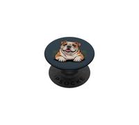 Cute Breed Puppy Artistic Bully Egghead Terrier Bull Terrier PopSockets Adhesive PopGrip