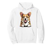 Cute Breed Puppy Artistic Pembroke Cardigan Herding Corgi Pullover Hoodie