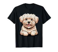 Cute Breed Puppy Artistic White Curly Toy Dog Bichon Frise T-Shirt