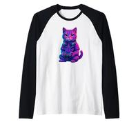 Cute British Shorthair Cat Playing Video Games Gamer Gaming Raglan Baseball Tee