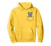 Cute British Shorthair Kitten Pocket Pal British Blue Cat Pullover Hoodie