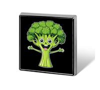 Cute Broccoli Custom Lapel Pins Square Brooch Tie Suit Dress Accessories for Men Women Wedding Birthday