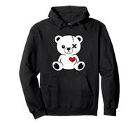Cute Broken Teddy Bear Design Pullover Hoodie