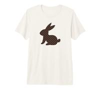 Cute Brown and Beige Classic Polka Dot Pattern Minimalist Premium T-Shirt