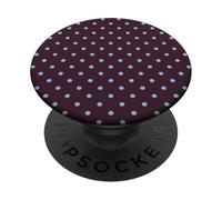 Cute Brown and Blue Classic Polka Dot Pattern Minimalist PopSockets Adhesive PopGrip