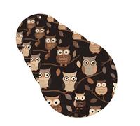 Cute Brown Cartoon Owls Car Air Freshener Cards for Women Men 4 Pack Cute Car Accessories Long Lasting Scent Car Diffuser Hanging Auto Aromatherapy Tablets Car Fresheners Gifts