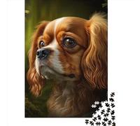 Cute Brown Dog 1000 Pieces Jigsaw Puzzles for Adults Creative Rectangular Jigsaw Wooden Puzzles Game Brain Teasers Toy 1000pcs (75x50cm)