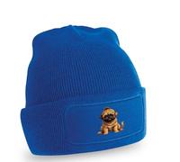 Cute Brussels Griffon Puppy Dog Wearing Winter Hat Graphic Beanie Brussels Griffon Pet Lovers Birthday For Him And Her O/S