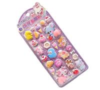 Cute Bubble Stickers - Funny Reusable 3D Stickers | Scrapbook Stickers for Kids and Bubble Stickers | For Crafts Mobile Birthday