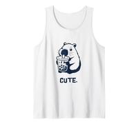 Cute Bubble Tea Hamster Anime Kawaii Cute Tank Top