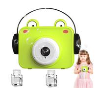 Cute Bubbles - Portable Automatic Blower, Funny Camera Shape Toy | Built-in Light and Audio Functions with 60ml Solution for Outdoor Events, G Game