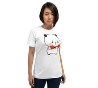 Cute Bubu Dudu Panda Bear Love Couple T-Shirt Gift for Her/Him, Perfect for Birthdays, Valentine's, and Anniversaries!, White, Large